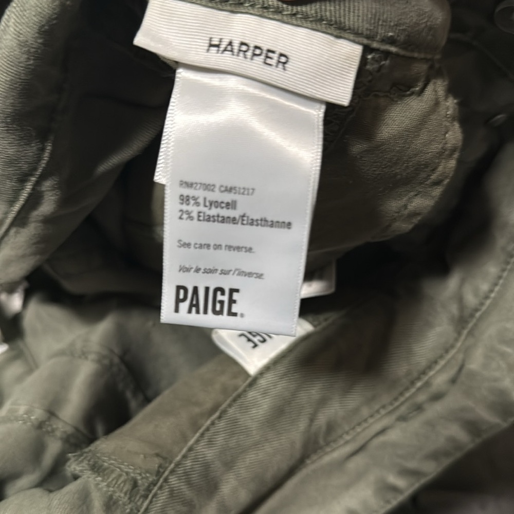 Paige Harper wide leg, high waisted paper bag pants, NWT, 30 - Picture 14 of 16